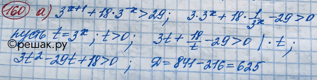 Изображение Упражнение 160 Повторение ГДЗ Никольский 10 класс