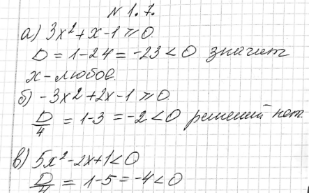 Изображение Упр.1.7 ГДЗ Мордкович 9 класс