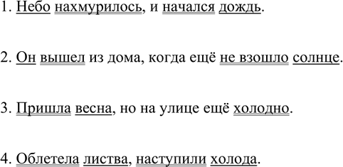 Изображение Составьте 2 сложных предложения без союзов и 2 - с союзами. Одно из каждой пары предложений разберите устно, другое -...